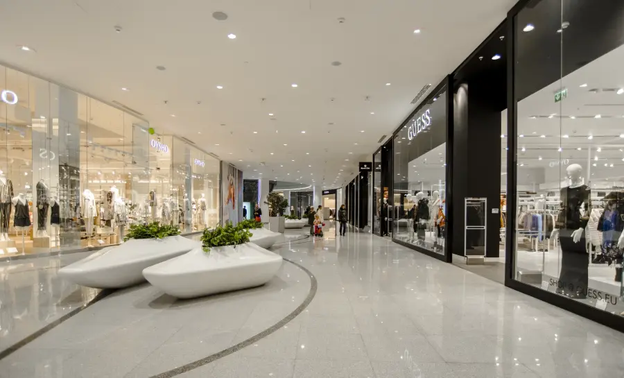 Перегородки для зонирования торгового зала