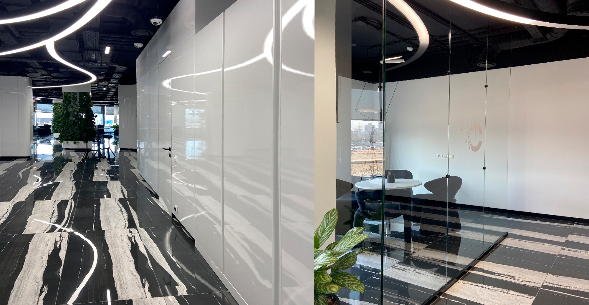 Фото проекта: Проект Nayada по установке цельностеклянных перегородок в ЖК &laquo;Символ&raquo;. Изображение № 3